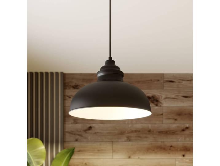 Hanglamp Cliona, dimbaar, zwart, Woon-/ Eetkamer, metaal, Modern, hanglamp