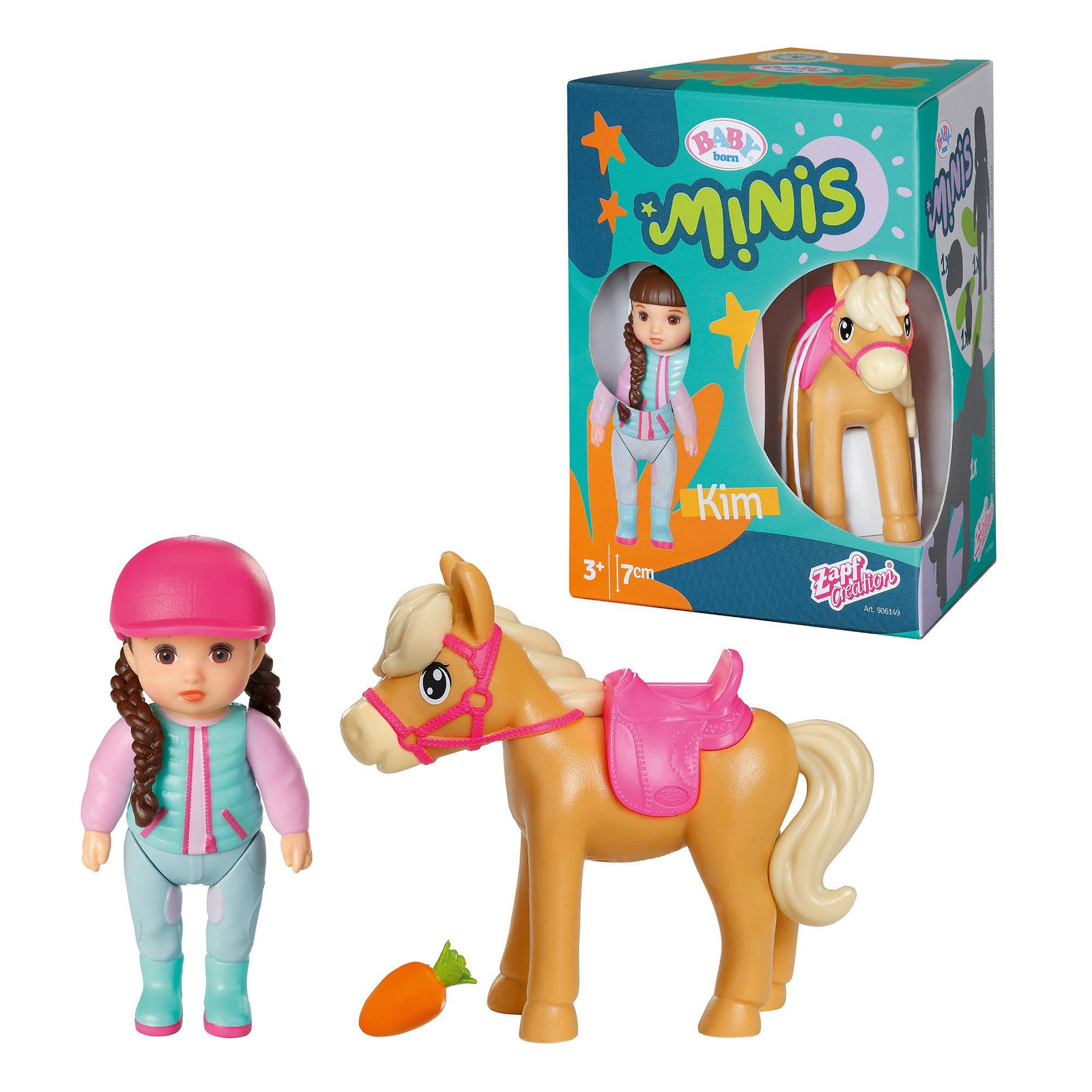 BABY born Minis Speelset Paardenplezier met Kim speelpop