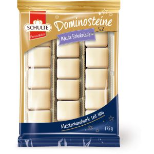Schulte-Feingebäck Dominosteine Weiße Schokolade, 175 g