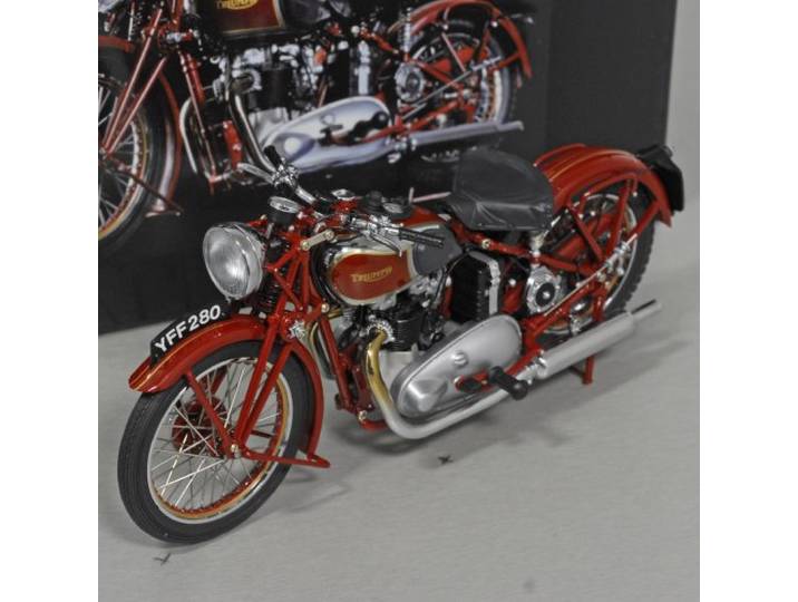 Minichamps 122133700 - Triumph Speed Twin Red 1939 - maßstab 1/12 - Sammlerstück Miniatur