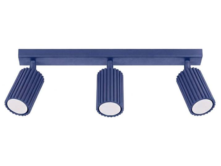 Plafonnier KARBON 3L outremer 3xGU10 10W aluminium 16.5x6.5x45cm Sollux Lighting