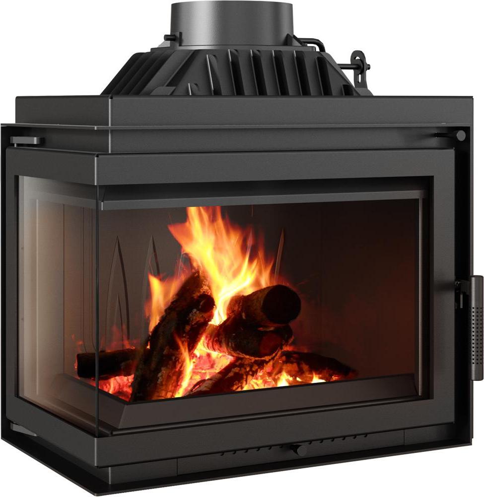 Kamineinsatz Gusseisen KRATKI SIMPLE links 8 kW Ø 180