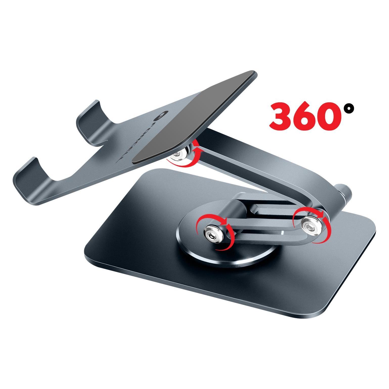 Forcell F-GRIP Fold Stand 2 360 uchwyt biurkowy szary (5903396398520)