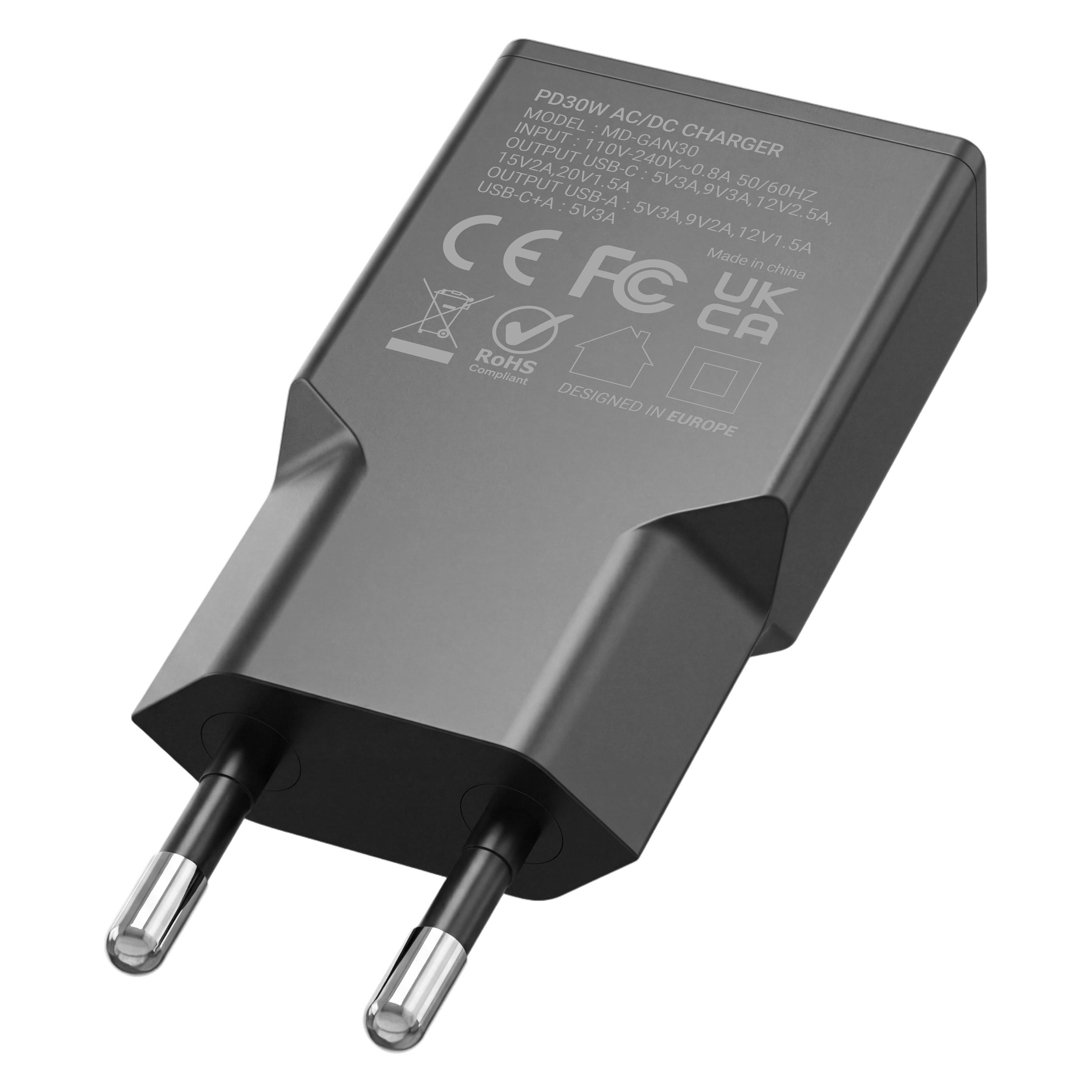 Mars Gaming MDGAN30 (30 W, 2 Ports) (MDGAN30)
