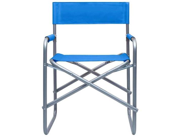 Bleu Siège de jardin - Chaises de metteur en scène - (2 pcs) - Acier Bleu C2491