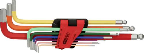 KS Tools Innen-Sechskant Winkelschraubendreher-Set 1/16 Zoll, 5/64 Zoll, 3/32 Zoll, 1/8 Zoll, 5/32 Zoll, 3/16 Zoll, 1/4 Zoll