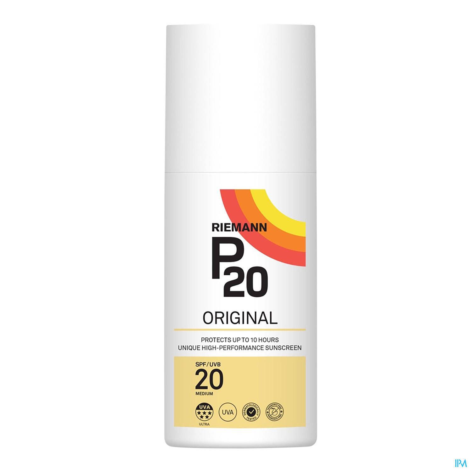 P20 Original Zonnespray Spf20 Fles 175ml 175 ml Spray