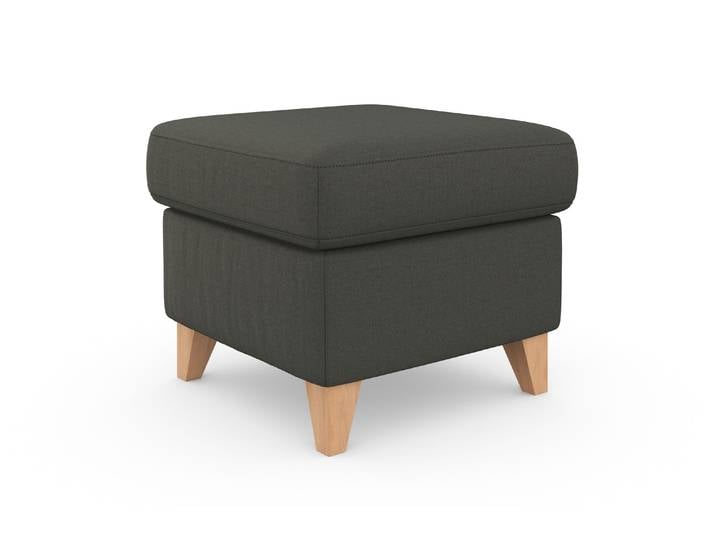 Stauraumhocker, Stoff, Anthrazit, 58×48 cm, Mit Stauraum, Sit&More
