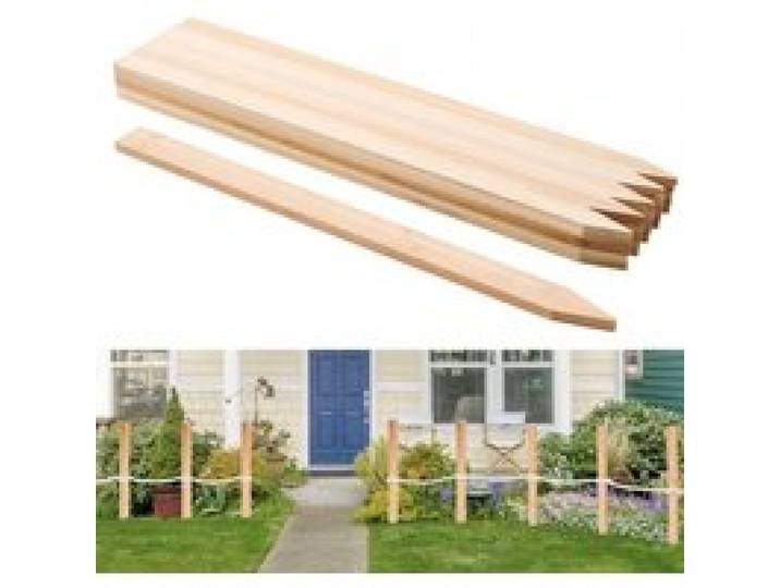 VEVOR Holzpfähle, 25 Stk. 12,7x38,1x914,4 mm Holzpflöcke, Holzpfosten mit scharfer Spitze, Zaunpfähle aus Tannenholz, Wegweiser für Schlammzäune, Hinterhofbegrenzungen, Grundlinien