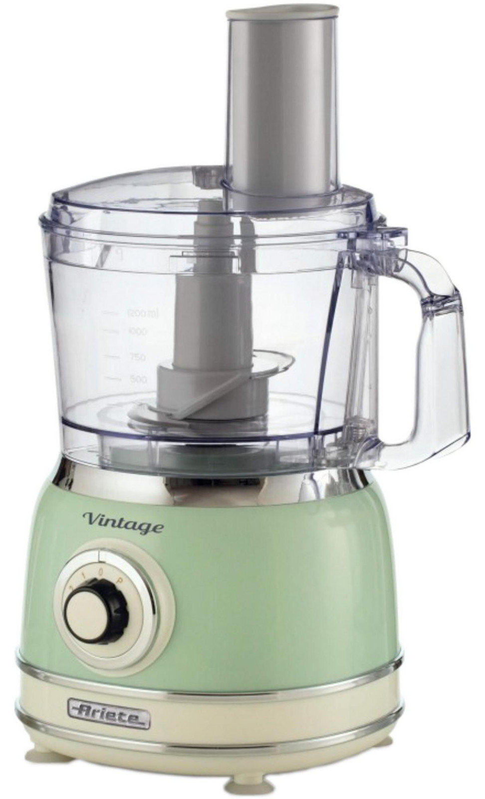 Ariete multifunctionele keukenmachine Vintage lichtgroen/crème, 1.000 watt, 1,2 liter