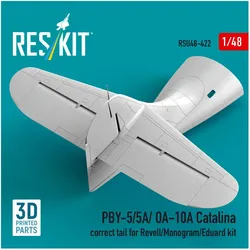ResKit PBY-5/5A/OA-10A Catalina correct tail (3D Printed) for Revell / Monogram / Eduard