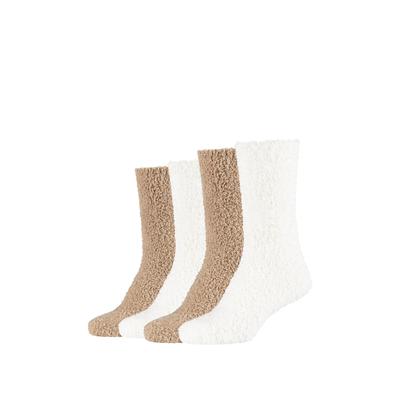 Socken CAMANO "warm & cozy", Damen, Gr. 39-42, grau (taupe), Elasthan, Polyester, normal, Socken Socken, bequem, weich, soft, kein Einschneiden, winter warm cozy