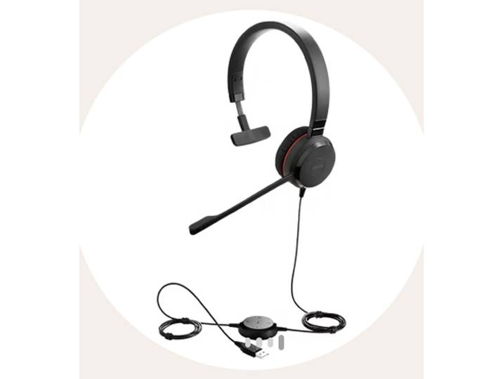 Jabra Evolve 20 SE MS Mono Casque filaire USB-C / USB-A