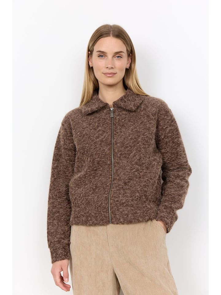 soyaconcept Teddyjacke "Hira" in Braun - XL