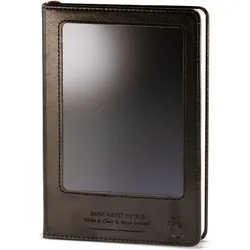 A5 Intention Note Book - LCD Wipe Screen - Black Leather Effect - 160 Pages