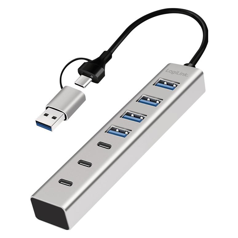 LogiLink UA0442 (USB-A, USB-C, 7 Ports) (UA0442)