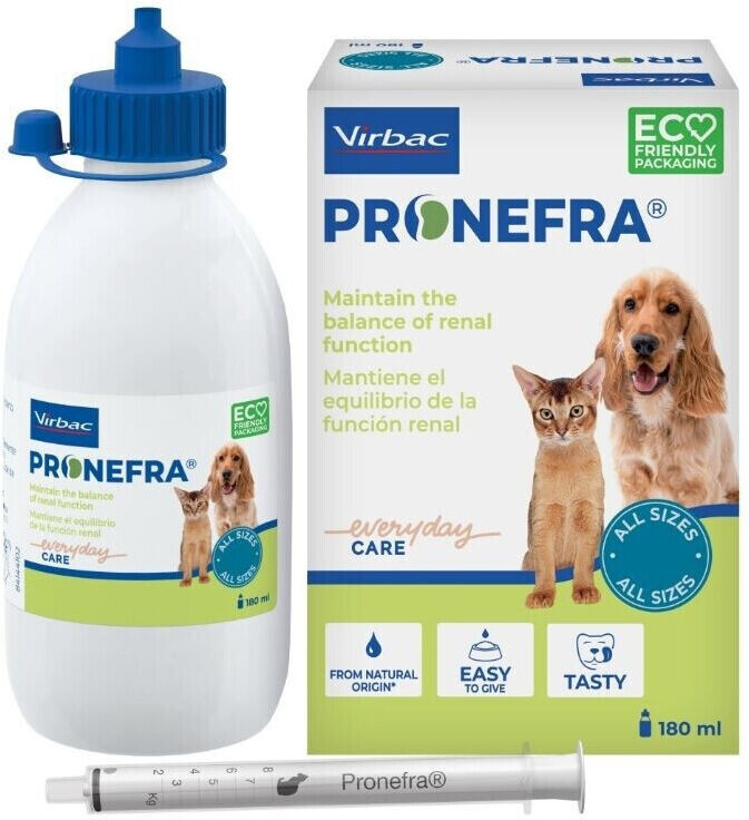 Virbac PRONEFRA Diät-Erg.Futterm.180ml Lsg.f.Katzen und Hunde