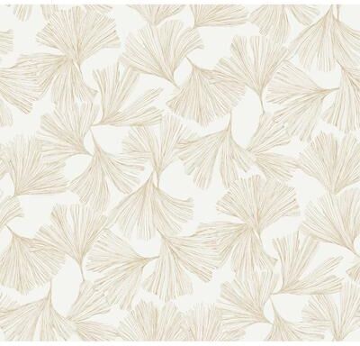 Antonina Vella Gingko Toss Gold Wallpaper