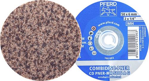 PFERD TOOLS 47700204PFERD COMBIDISC verpresste Vliesronde CD PNER Ø 50mm Mittelhart A Grob für Finish 50mm 25St.