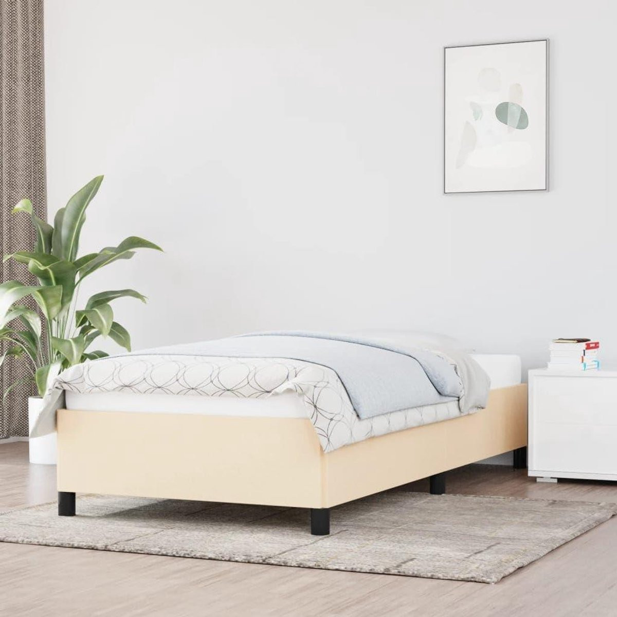 Bedrok Klassiek Design Bedopdekking Wit - 100 x 200 cm
