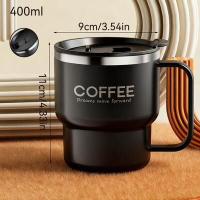 Multicon Wholesale Hub Double Layer Coffee Mug, Stainless Steel Insulated Cup For Hot And Cold Drinks, Sealed Drinkware For Women black