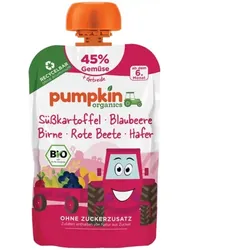 Pumpkin Quetschie - Süßkartoffel, Blaubeere, Rote Beete, Hafer bio