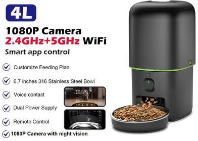 Uplifted Goods Smart Visual Pet Nutrition And Surveillance Interface 135.26 Oz
