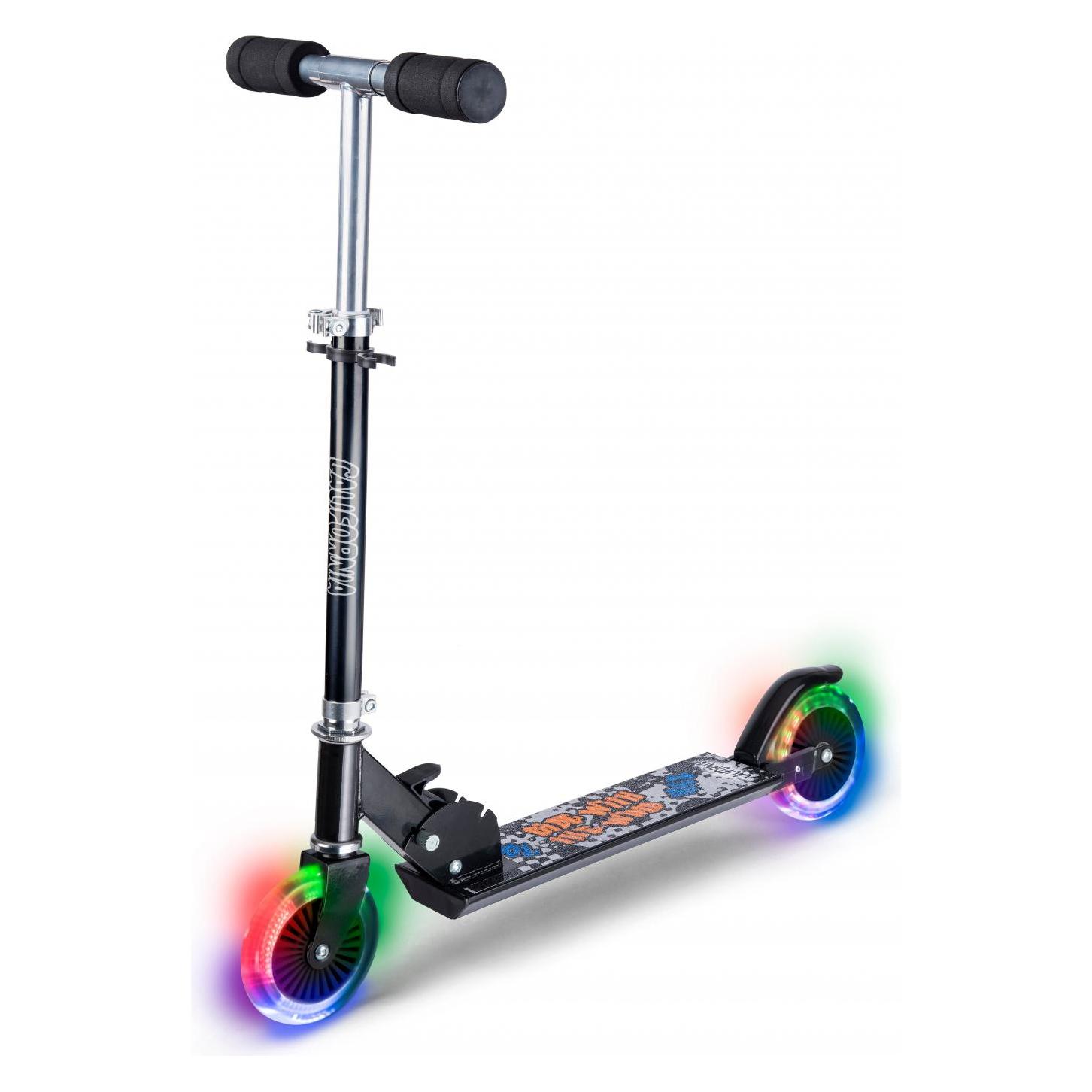 California - Black scooter with LED lights (83153) (83153)