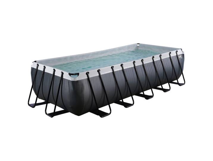 Exit Toys Exit Pool Black 540X250, Schwarz, Metall, Lederoptik, 250x122x540 cm, Freizeit & Co, Pools & Wasserspaß, Pools, Aufstellpools