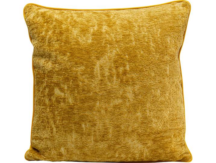 Dekokissen KARE DESIGN Royal, Kissenhülle mit Füllung, 45x45 cm , gelb, unifarben, B:45cm H:15cm L:45cm, Baumwolle, Polyester, Dekokissen_Sitzkissen_Kissenhüllen, Dekokissen, stützt Kopf und Nacken angenehm und sorgt für erholsamen Schlaf
