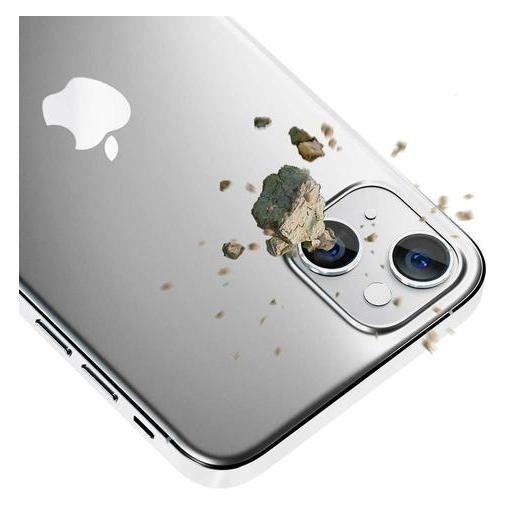 3MK Lens Protection Pro iPhone 15 6.1" srebrny/silver Ochrona na obiektyw aparatu z ramką montażową (1 Stk., Apple iPhone 15) (3mk Lens Protection Pro Silver(12)-0)