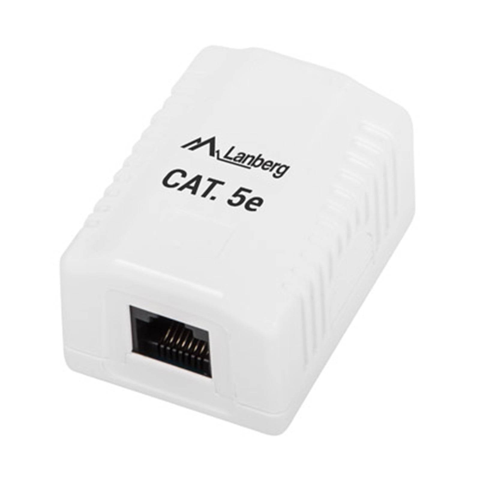 Lanberg OU5-0001-W witte RJ-45 wandcontactdoos