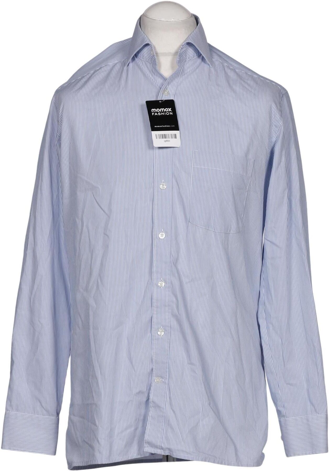Christian Berg Herren Hemd, Hellblau, Gr. 39, Baumwolle - Second Hand