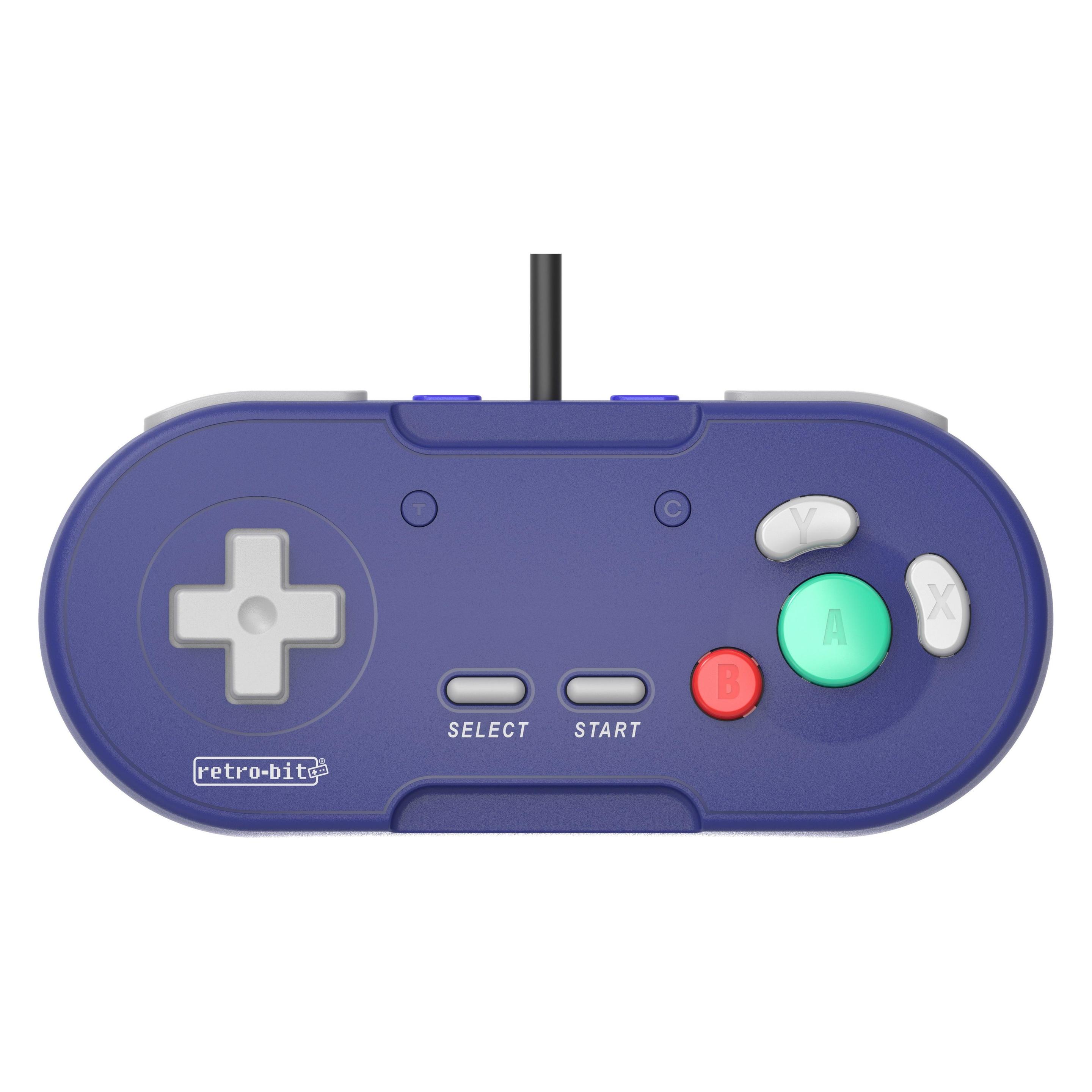 retro-bit LegacyGC -langallinen peliohjain, lila, Gamecube / Wii (Wii) (RET00331)