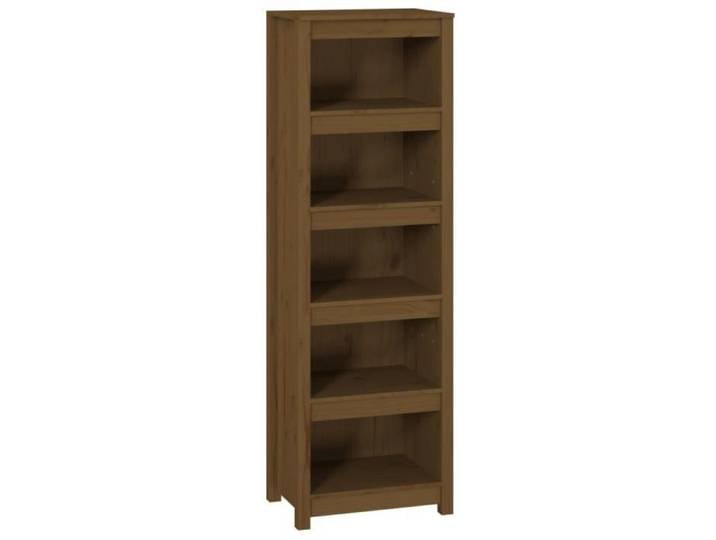 Bibliothèque - OMABETA - M06006 - Bois de pin massif - Marron miel - 50x35x154 cm
