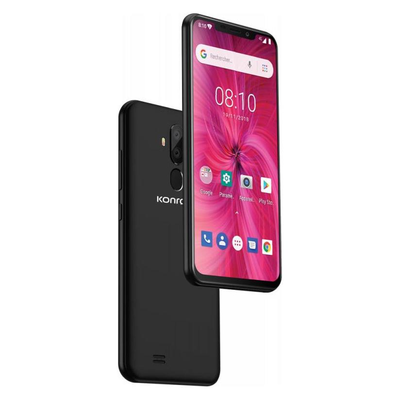 Konrow Easy 62 - Android 8.1 - 4G - Écran 6.2" - Double Sim - 16Go, 1Go RAM - Noir (16 GB, Noir, 6.20", Dual SIM, 4G) (58291440)
