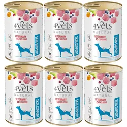 4 Vets Dog Skin Support 6x400 g