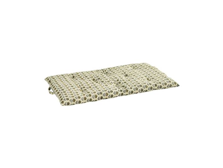 Matelas en coton imprimé crème Double