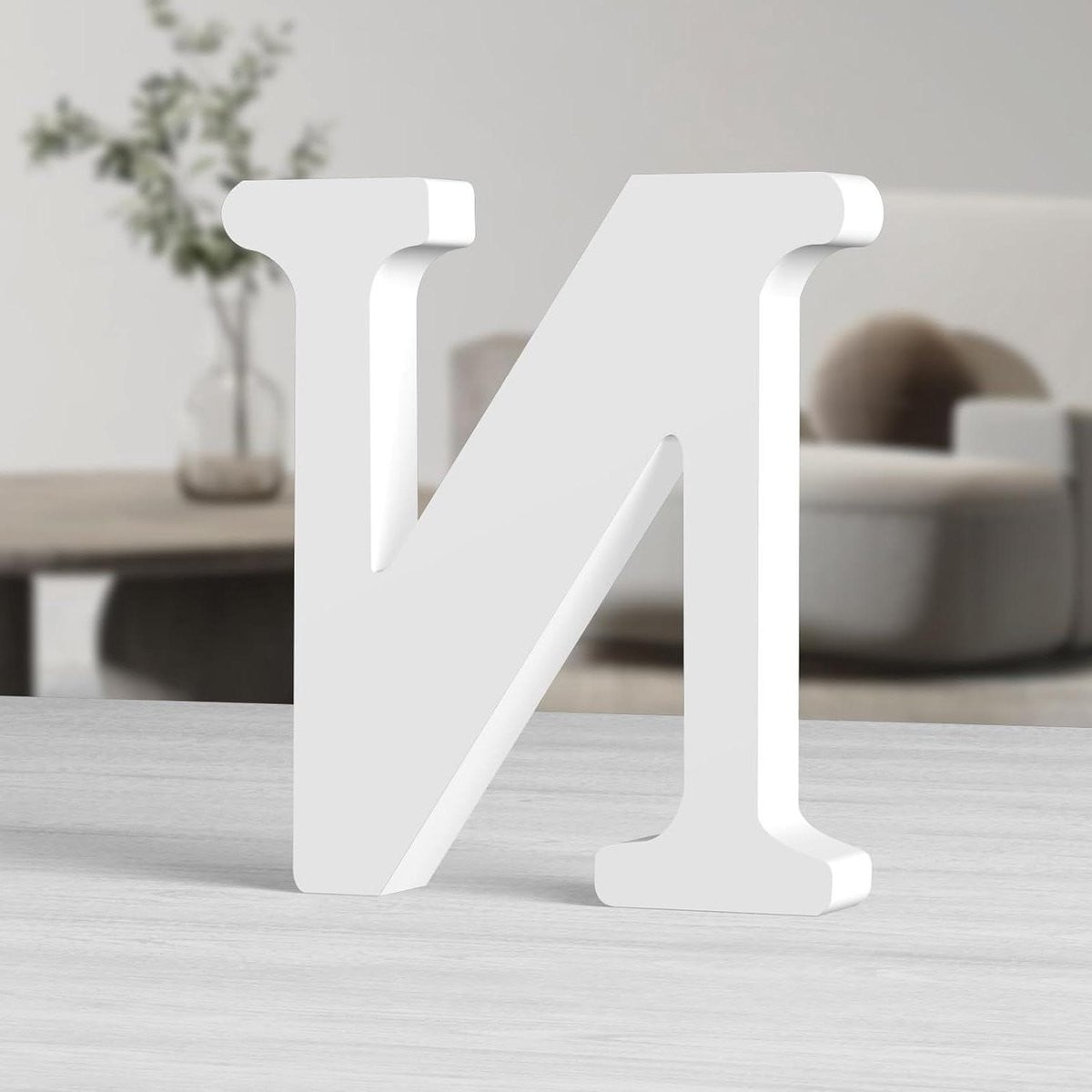 Houten Letter Decoratie Wit - Alfabet Letter voor Ambachtelijke Projecten - 25 cm