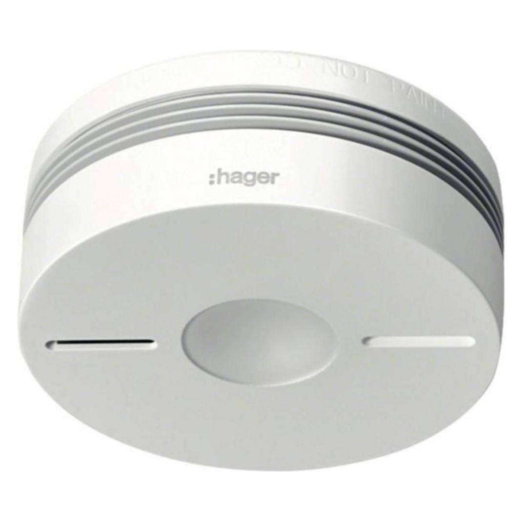 Hager Funk Dualwarnmelder TG551A Komfort Q IR-Alarmstopp weiss (TG551A)