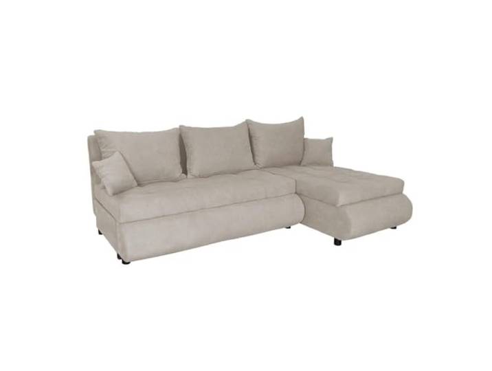 FORNIRO 24 NELA Ecksofa 199x143x80cm Wohnzimmer Couch Schlafsofa Modern Mit Schlaffunktion & Bettkasten - L-Form - Kissen - Stoff Premium ausziehbar Gäste bequem Stauraum Design hochwertig robust