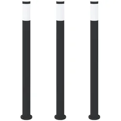 vidaXL Pollerleuchten 3er 110 cm Edelstahl IP44