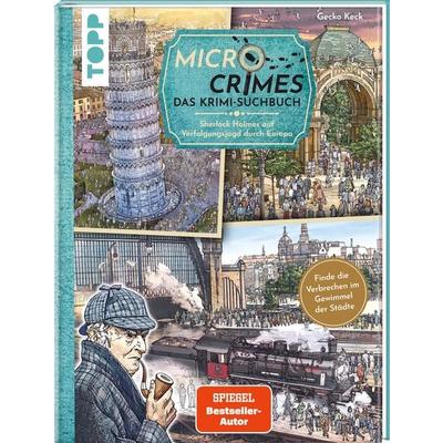 Micro Crimes. Das Krimi-Suchbuch. Sherlock Holmes auf Verfolgungsjagd durch Europa. Finde die Ganoven im Gewimmel der Goldenen 20er, Gebundene Ausgabe