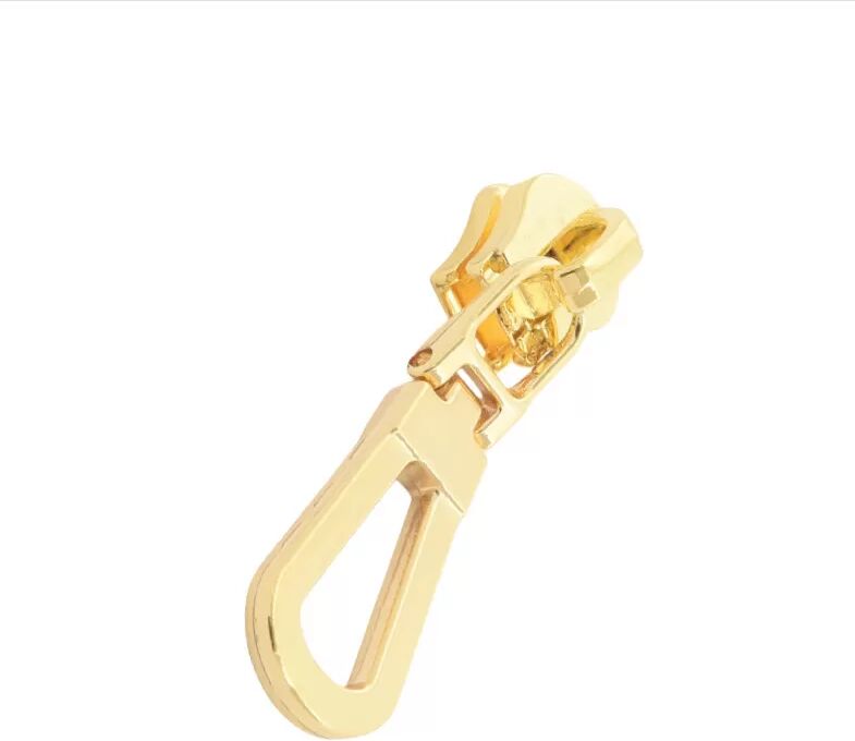 INF Packung mit 5 Metall-Reißverschlussschlitten Gold