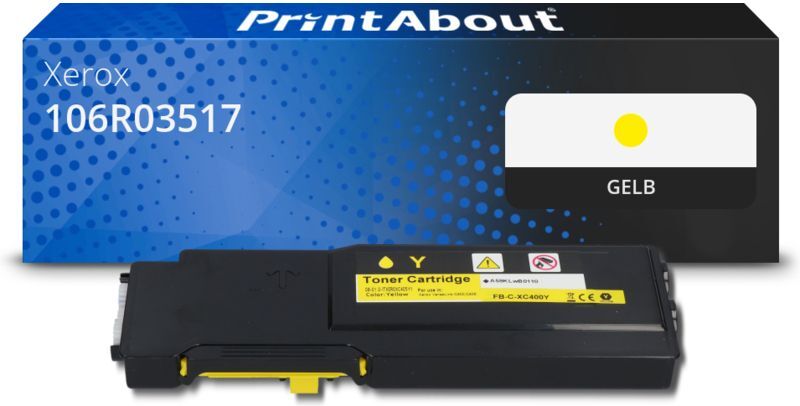 PrintAbout Toner kompatibel mit Xerox 106R03517 - Gelb
