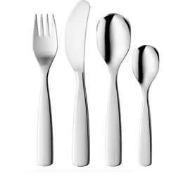 Gnali & Zani Kinderbesteck Set, 4-teilig edelstahl