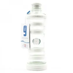 i9 Bottle Chakra | informierte Glasflasche in 9 Farben weiss - Reinheit