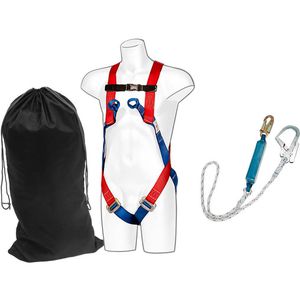 Portwest Sicherheitsgurt FP62, Fallschutzset, Auffanggurt-Set, bis 100 kg, Einheitsgröße