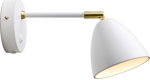 Halo Design Room Væglampe Ø23 Cm, Hvid/messing