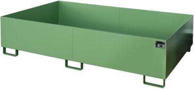 Regalwanne Typ RW/RW 2200-2, ohne Gitterrost, grün RAL6011